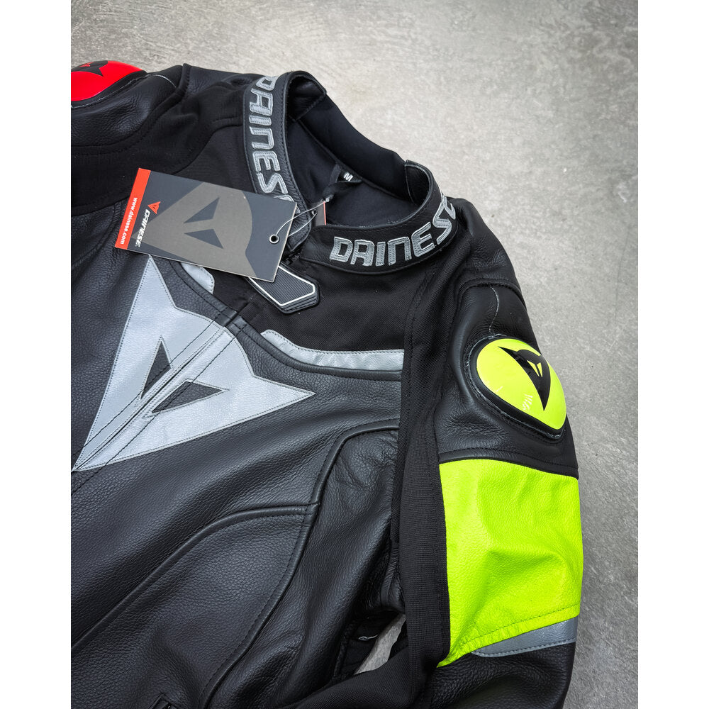 DAINESE HUMP JACKET VR46 SPECIAL SERIES (GENUINE LEATHER)