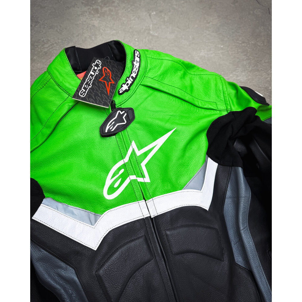 ALPINESTARS HUMP-STYLE LEATHER JACKET (GENUINE LEATHER)