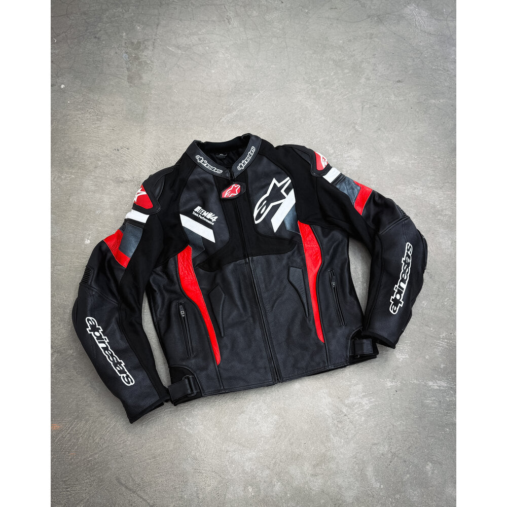 ALPINESTARS HUMP-STYLE LEATHER JACKET (GENUINE LEATHER)