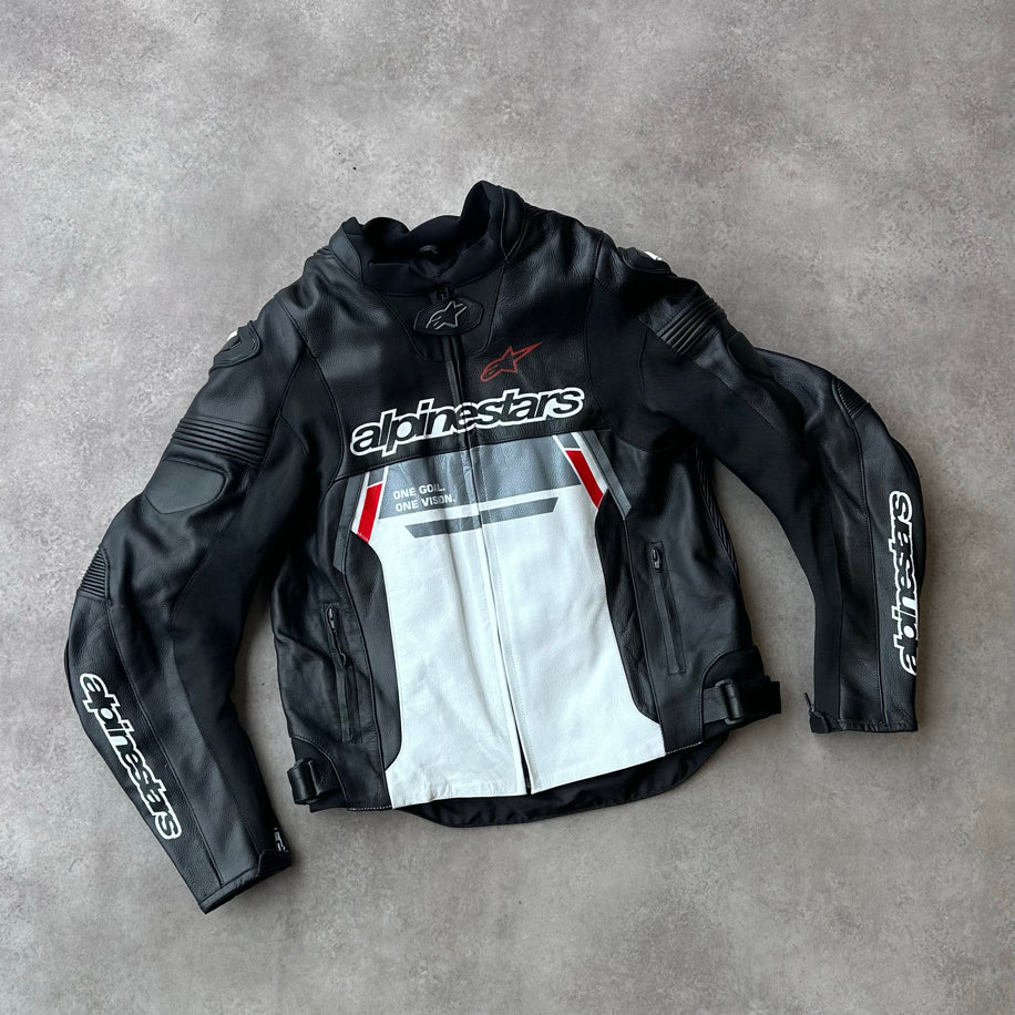 ALPINESTARS HUMP-STYLE LEATHER JACKET (GENUINE LEATHER)