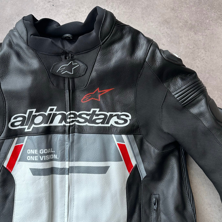 ALPINESTARS HUMP-STYLE LEATHER JACKET (GENUINE LEATHER)
